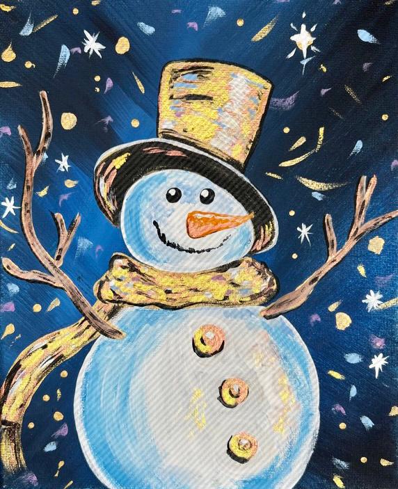 Vintage Snowman Acrylic Paint Kit