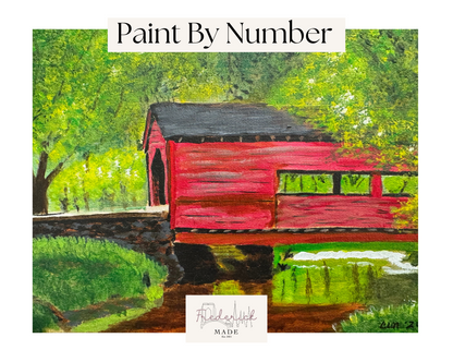 Covered Bridge Mini Paint By Number