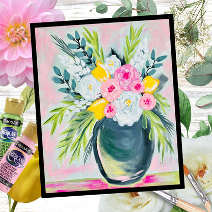 Boho Bouquet Mini Paint By Number