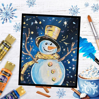 Vintage Snowman Acrylic Paint Kit