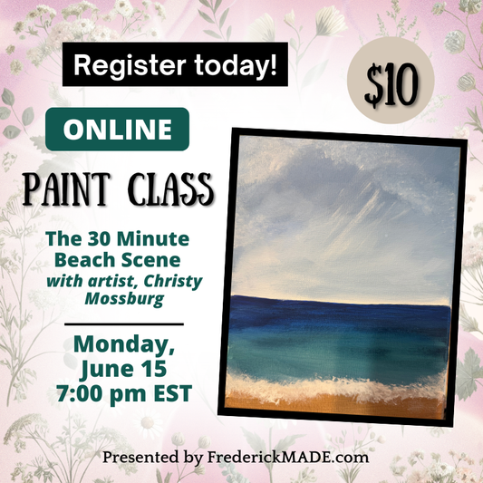 Online Acrylic Paint Class - June 15
