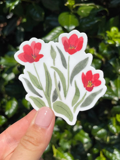 Watercolor Flower Sticker