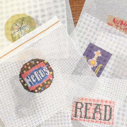 Plaid Read Needlepoint Canvas