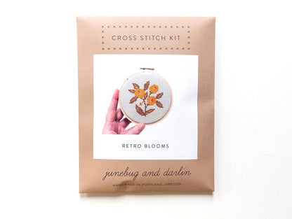 Retro Blooms Cross Stitch Kit