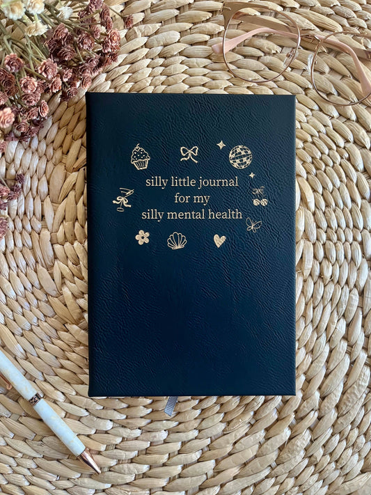 Silly Mental Health Leatherette Journal