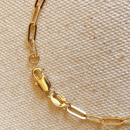 Gold Filled Paperclip Bracelet