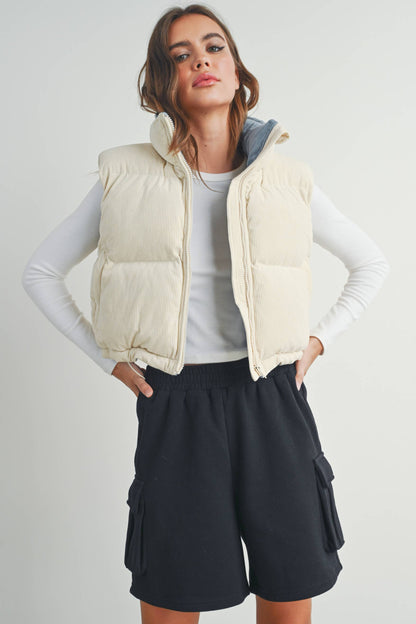 Curated Corduroy Puffer