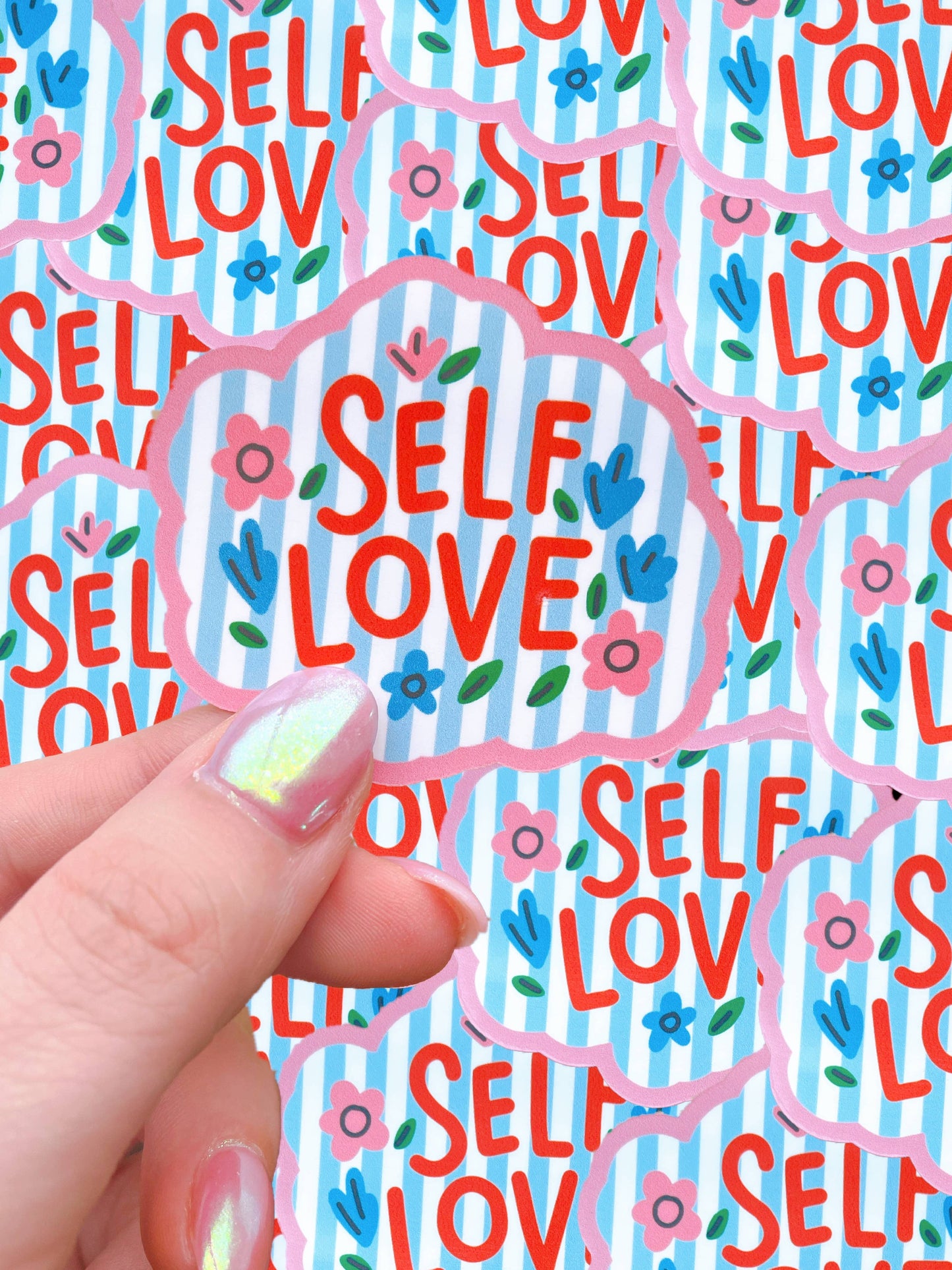 Self love/encouragement waterproof sticker