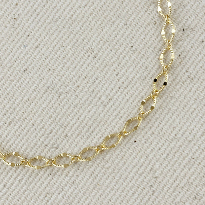 Gold Filled Diamond Cut Bracelet