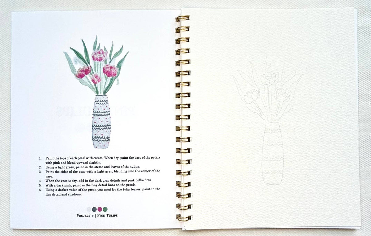 Flowers Watercolor Workbook