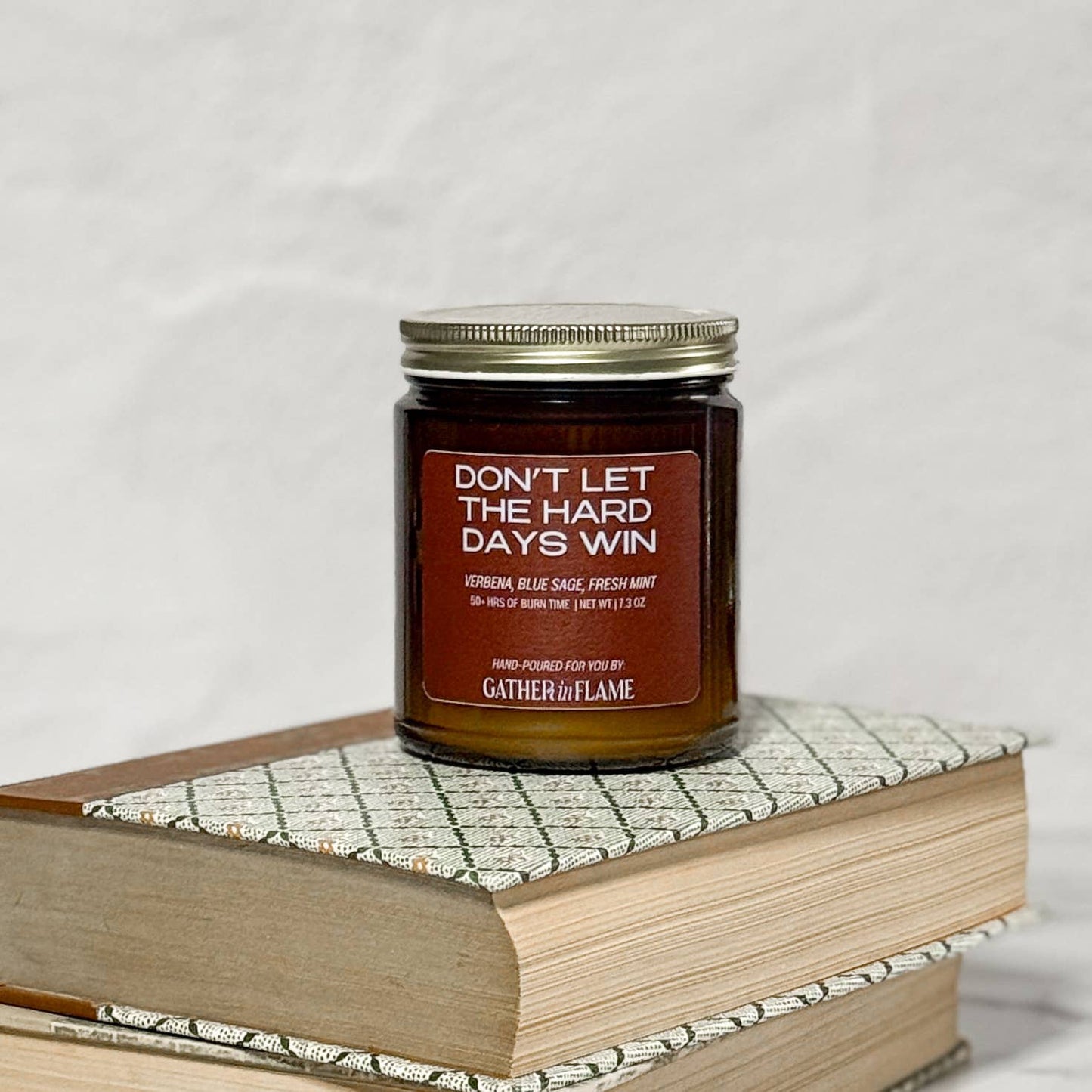 Don't Let The Hard Days Win Wood Wick Candle