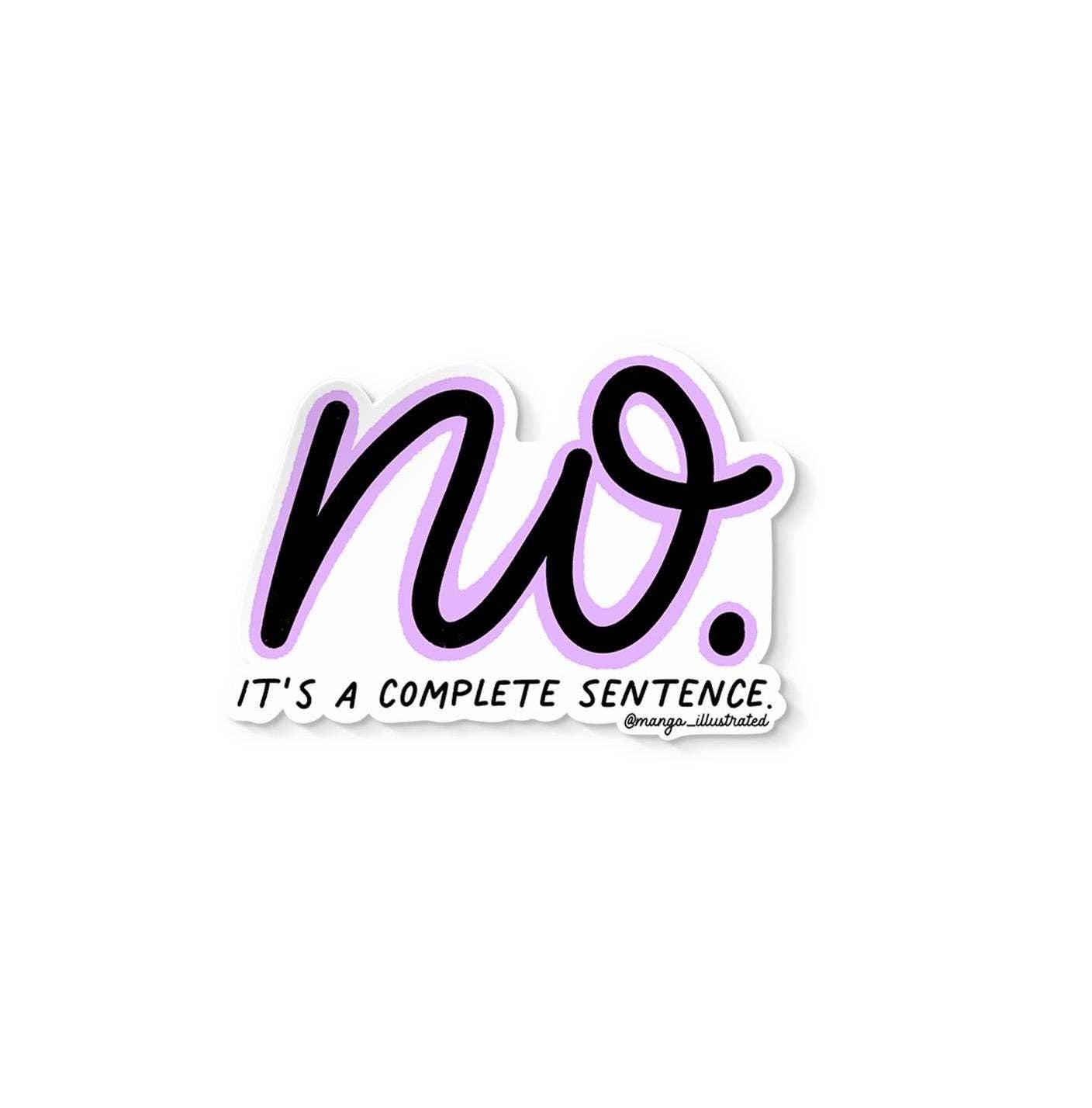 No sticker