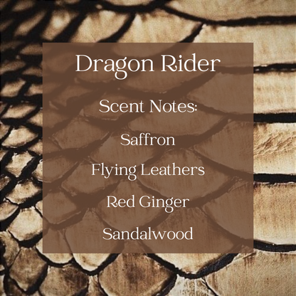 Dragon Rider Romantasy Candle – Saffron & Smoky Amber