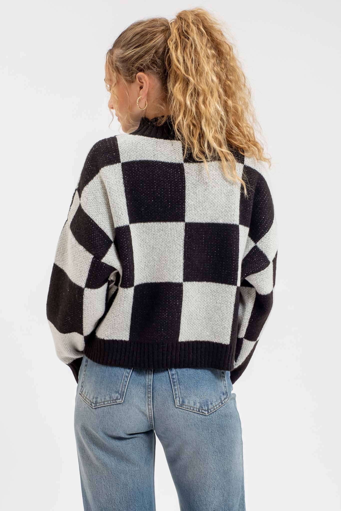 CURATED | Checkerboard Sweater