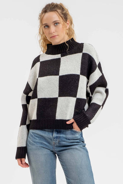 CURATED | Checkerboard Sweater