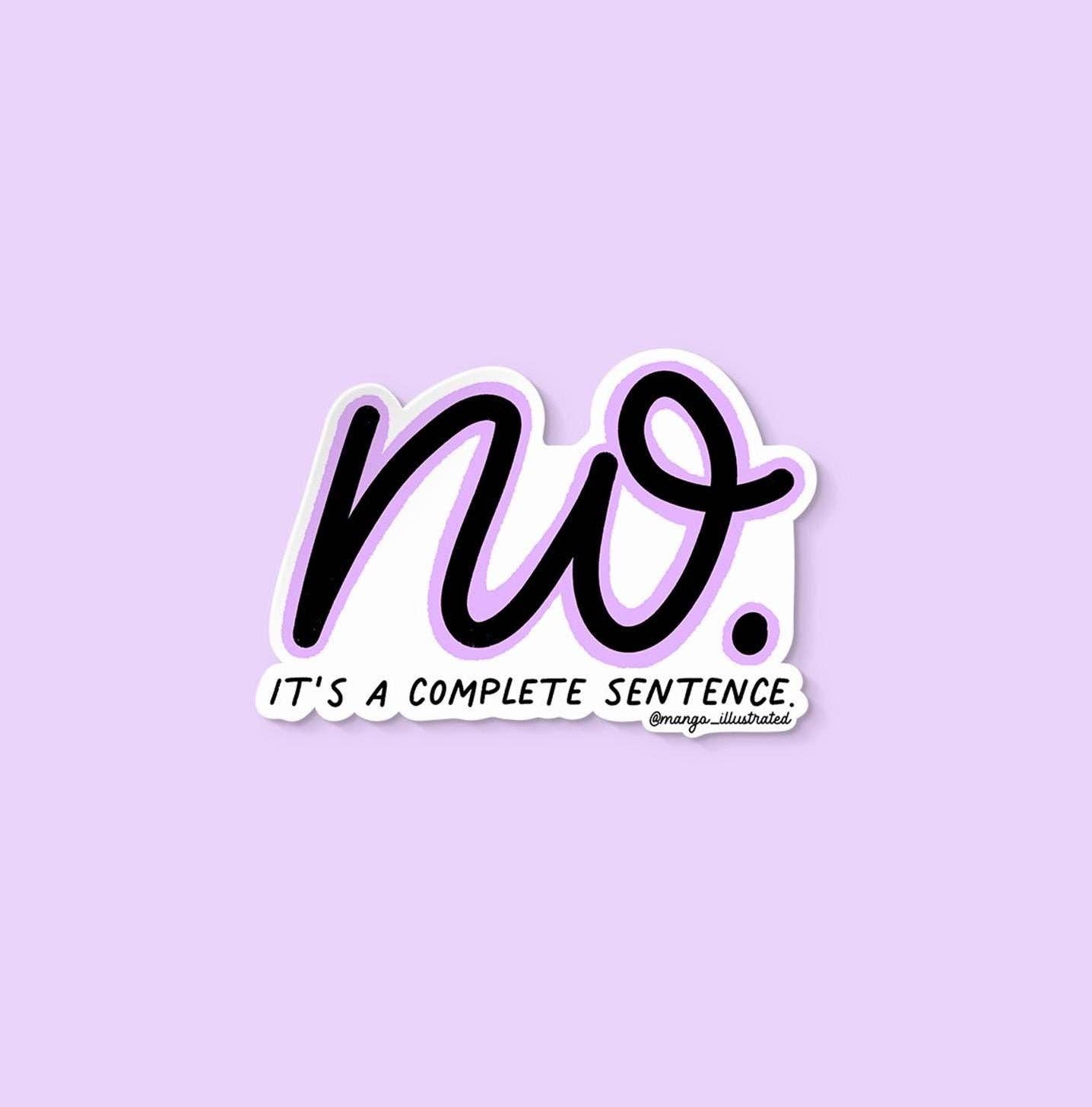 No sticker