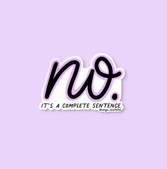No sticker