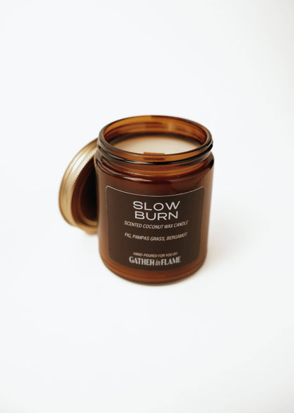 Slow Burn Wood Wick Candle – Fig, Vetiver & Soft Woods