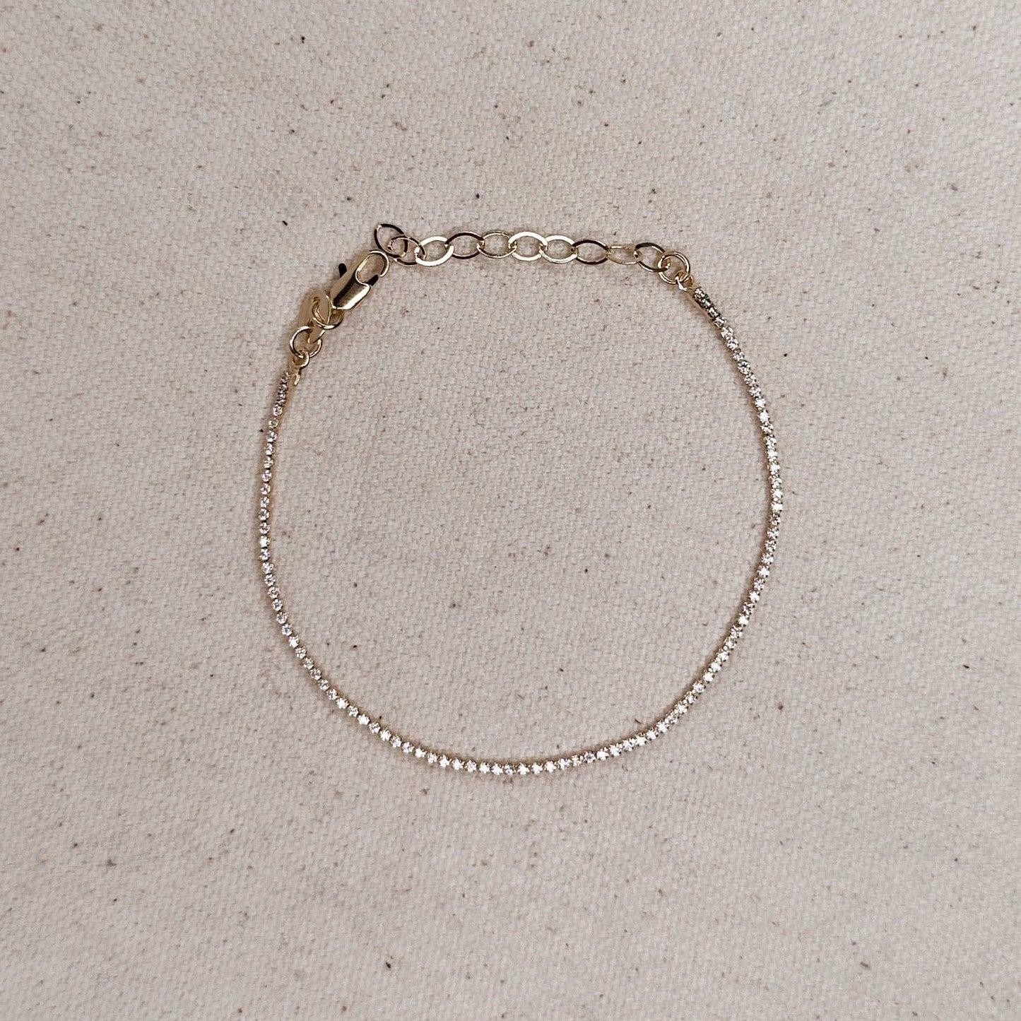 Gold Filled Mini Tennis Bracelet
