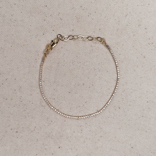 Gold Filled Mini Tennis Bracelet