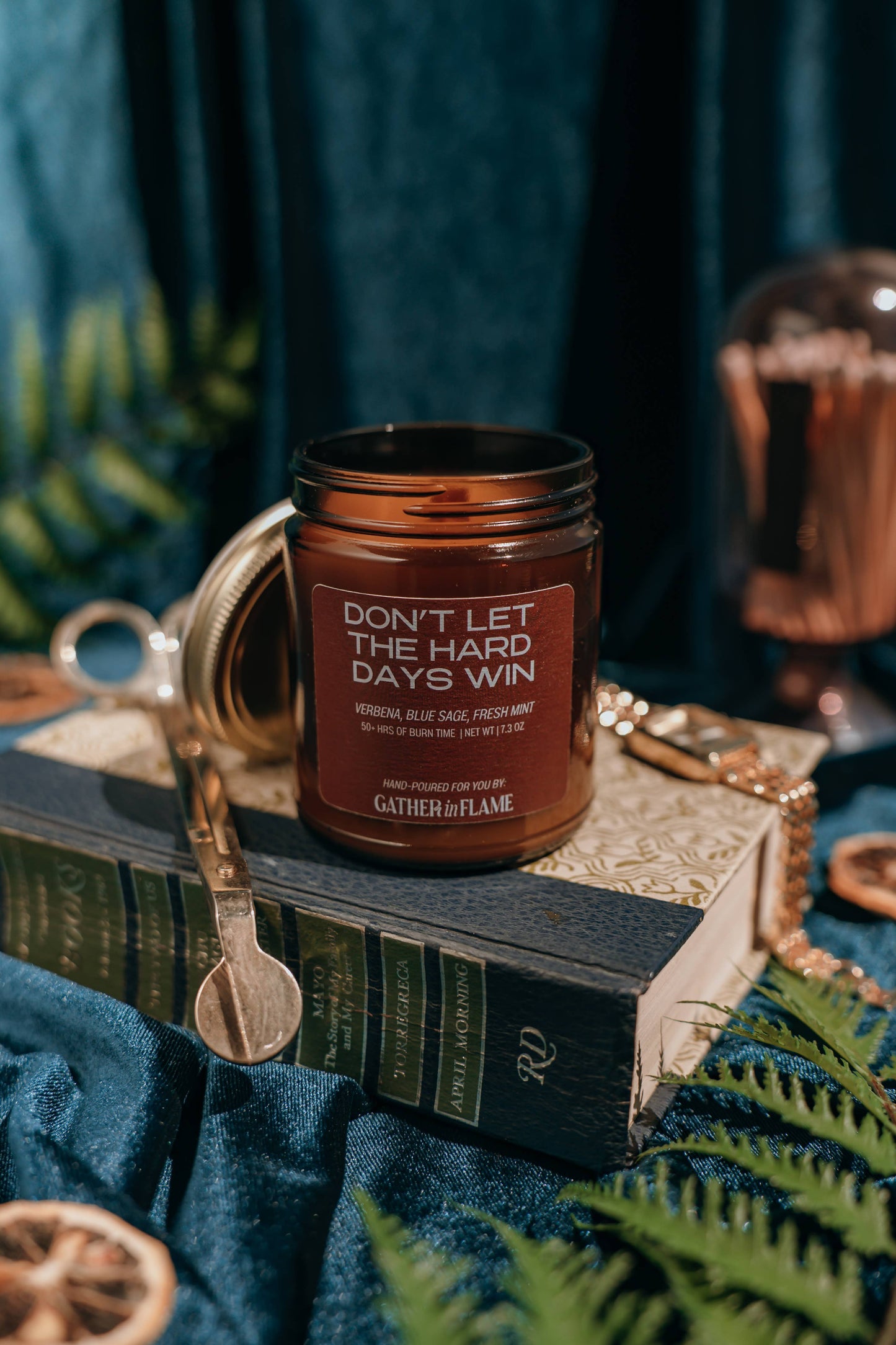 Don't Let The Hard Days Win Wood Wick Candle