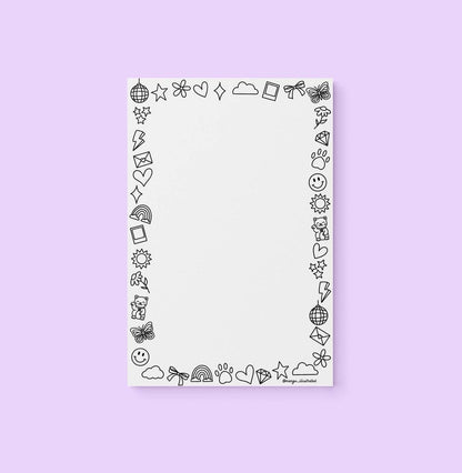 Doodles color-in notepad