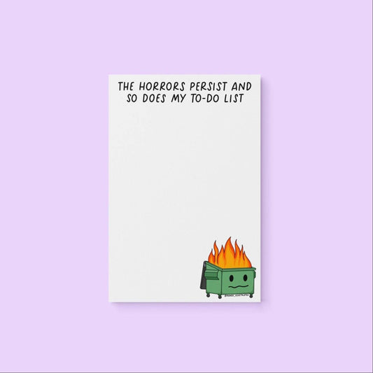 Horrors Persist Notepad