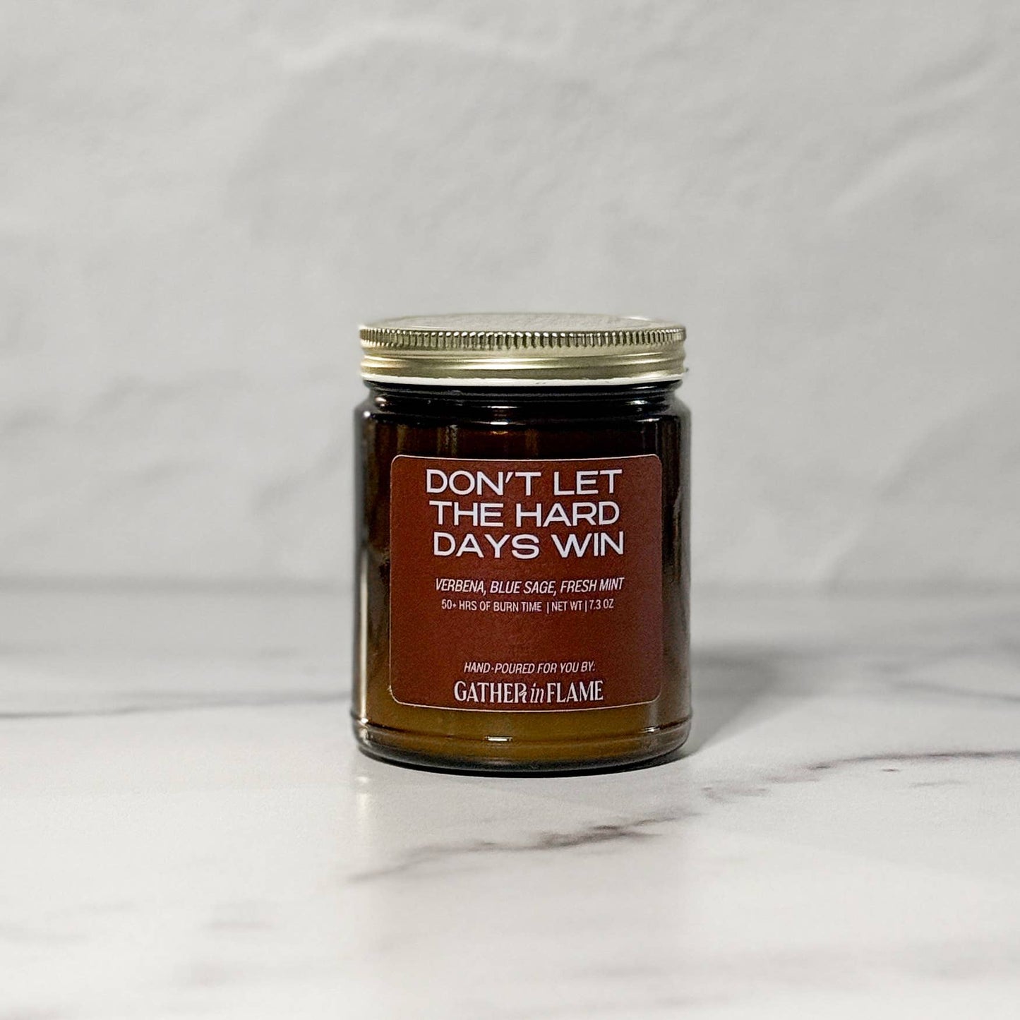 Don't Let The Hard Days Win Wood Wick Candle
