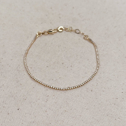 Gold Filled Mini Tennis Bracelet