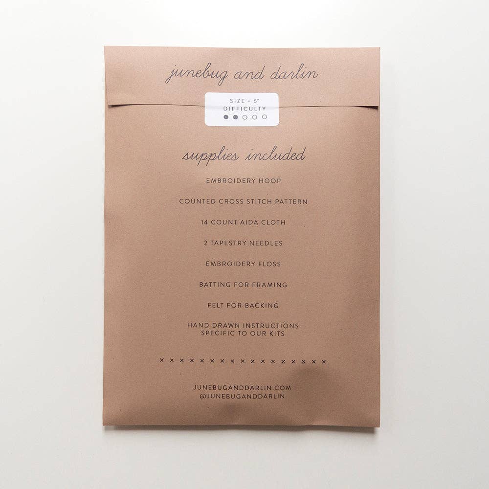 Violet Vibes Cross Stitch Kit