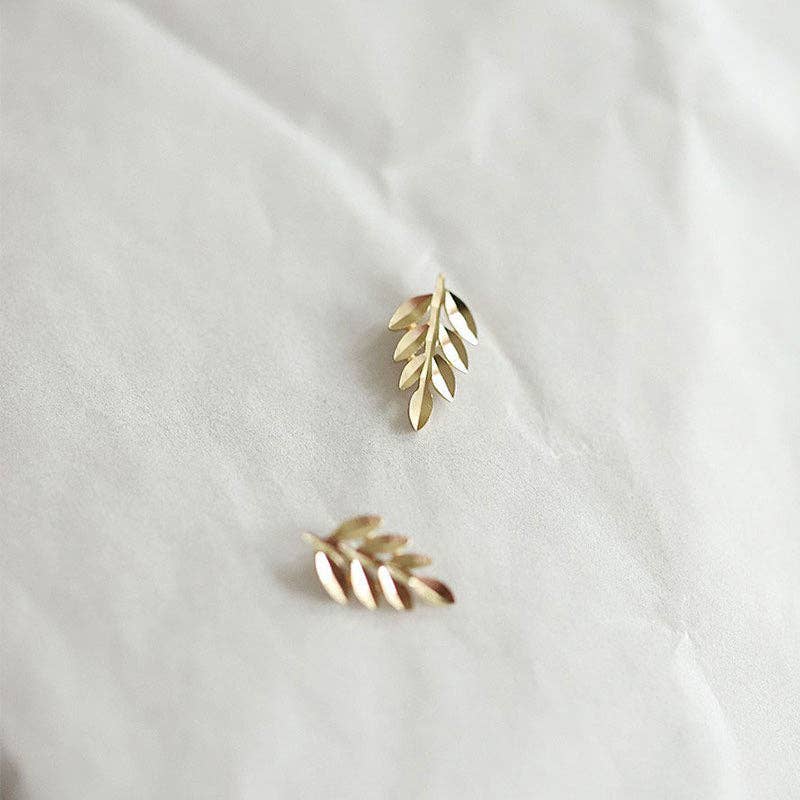 Leaf Stud Earrings