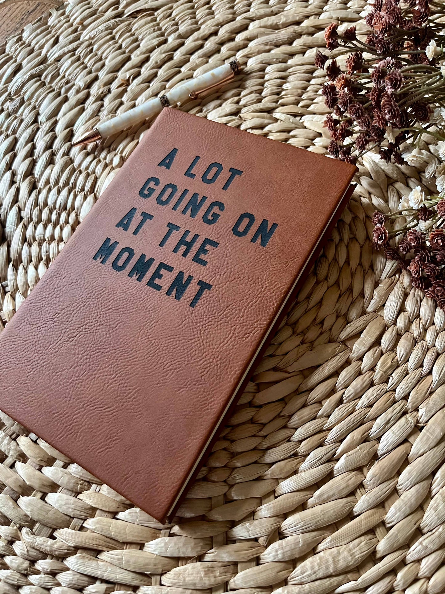 A lot going on Leatherette Journal