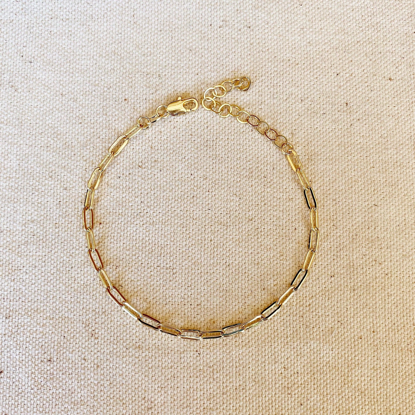 Gold Filled Paperclip Bracelet