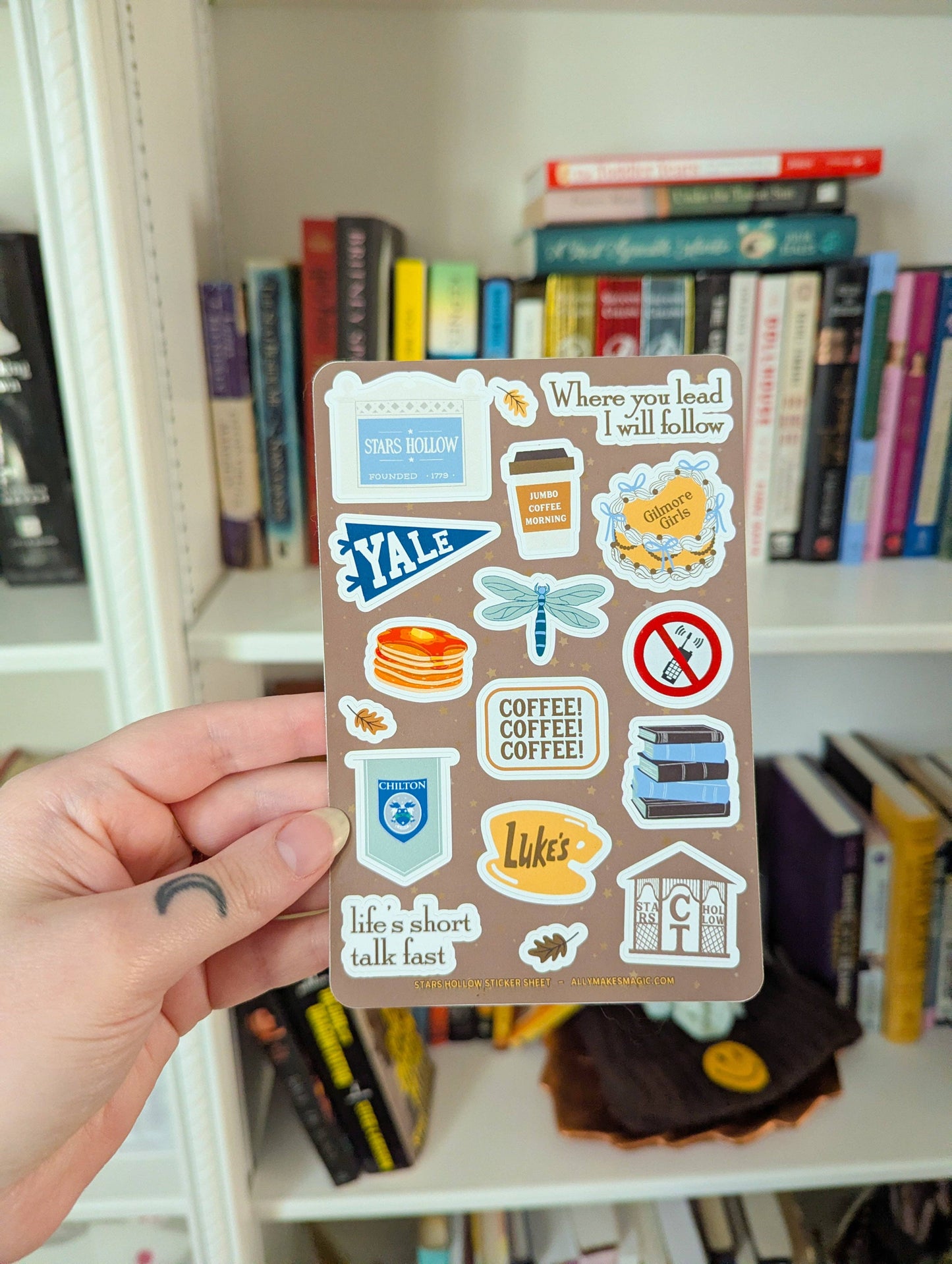 Stars hollow sticker sheet
