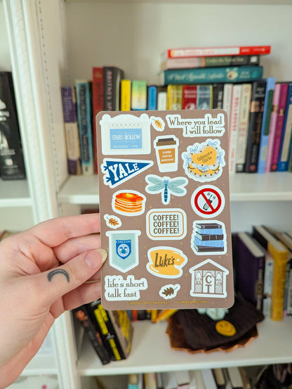 Stars hollow sticker sheet