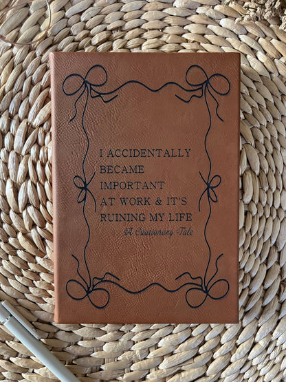 Important at Work Leatherette Journal