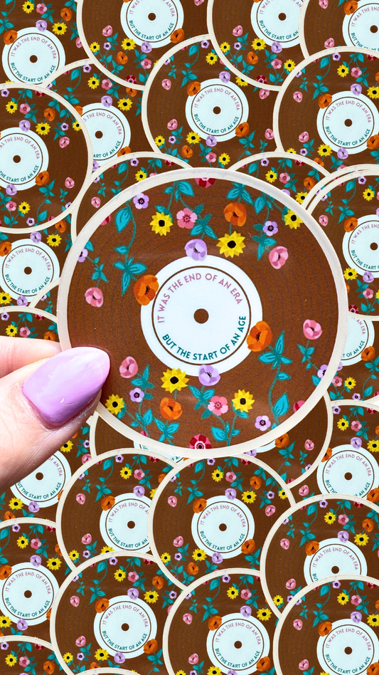 Eras tour vinyl record sticker