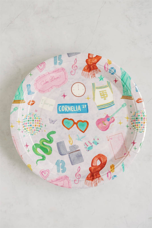 Eras Paper Plate Pack, Taylor Swift