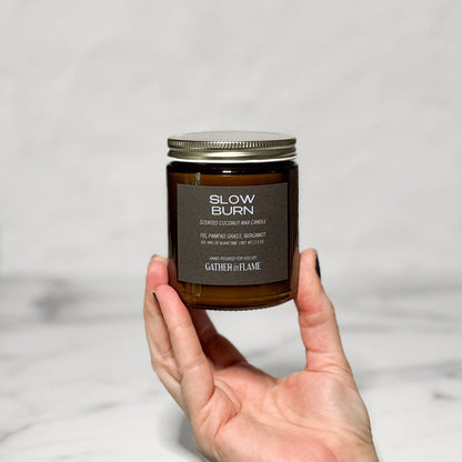Slow Burn Wood Wick Candle – Fig, Vetiver & Soft Woods
