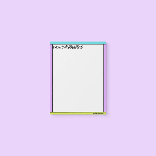 Easily distracted notepad