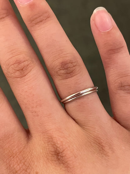 Sterling silver stacking rings