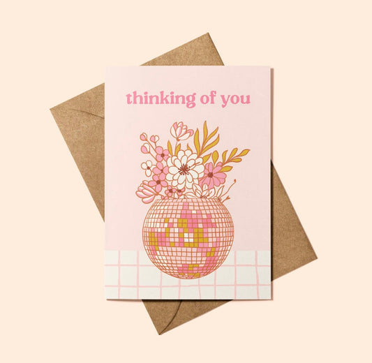 Thinking of you disco card
