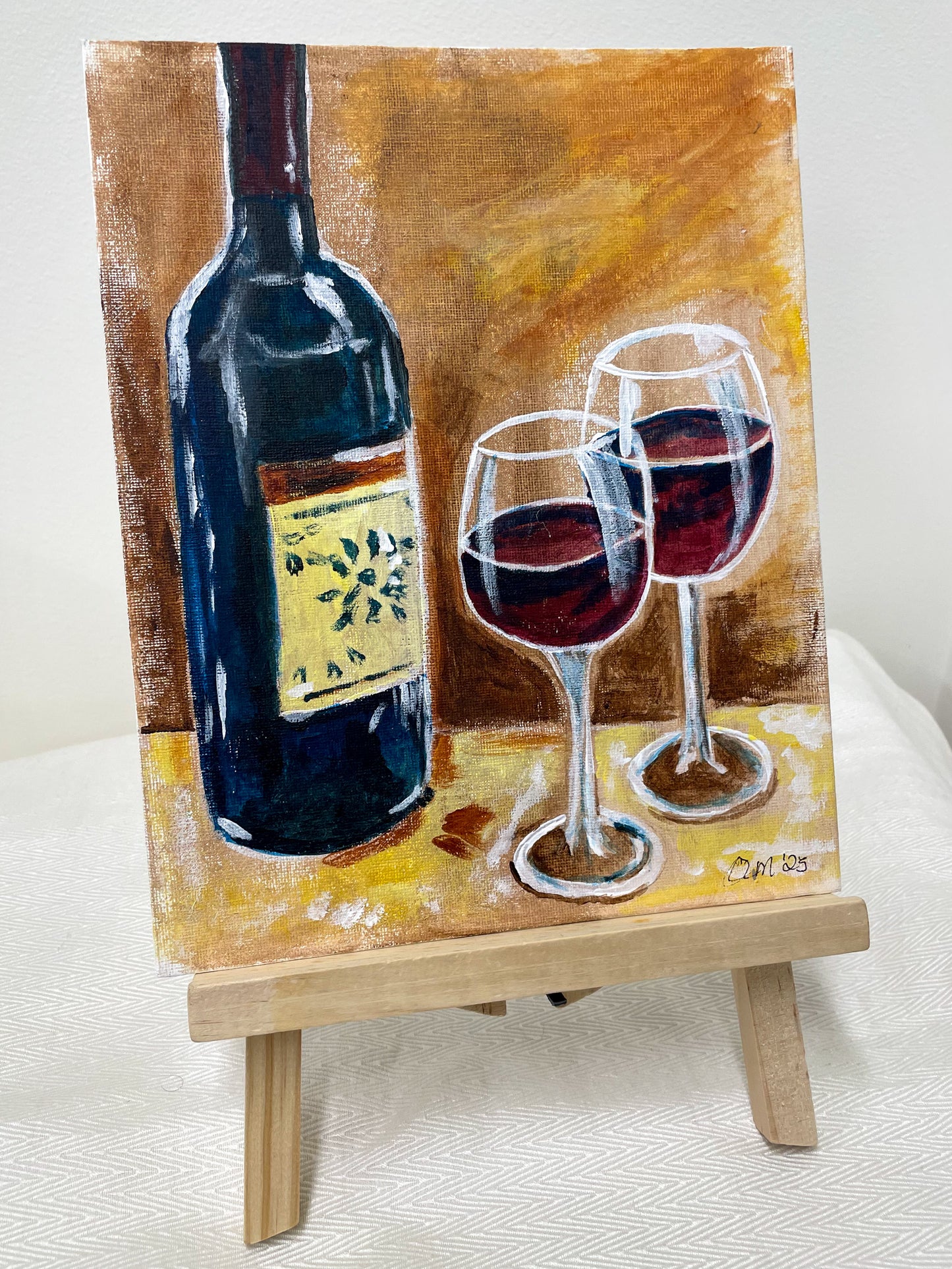 Wine for two painting