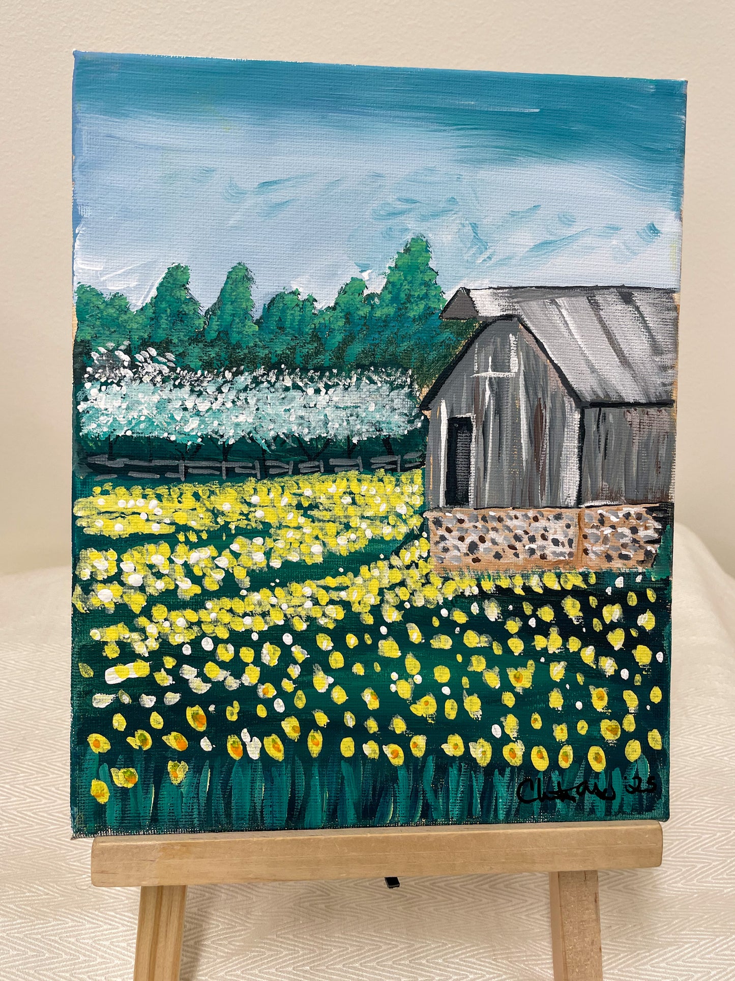 Dandelion Farm Painting