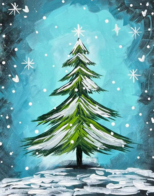 Little Christmas Tree Acrylic Paint Kit