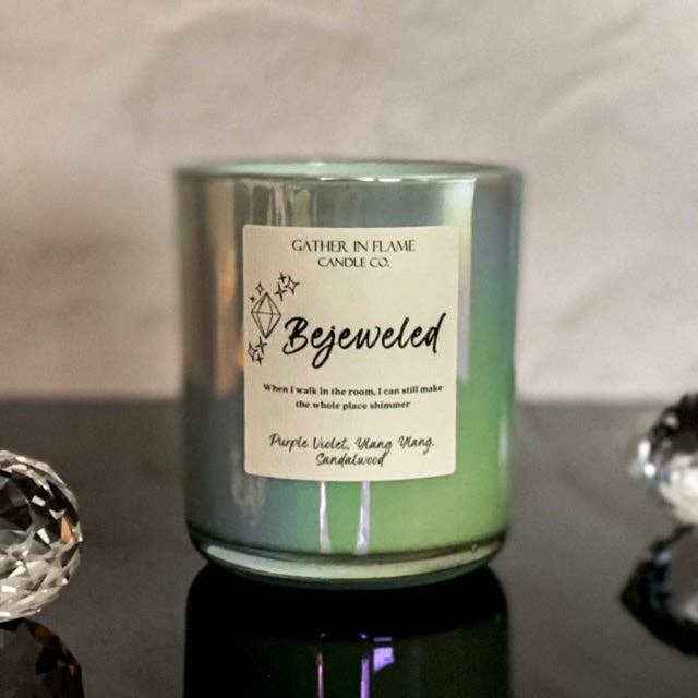 Bejeweled Candle